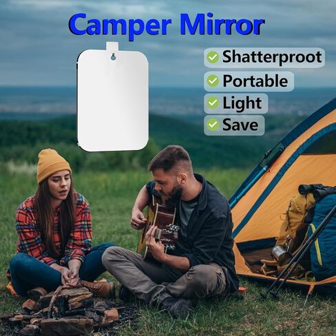 مرآة دش بدون ضباب للحلاقة، (أكبر 11 × 8 بوصة) حامل مرايا حلاقة مضادة للكسر ومضادة للضباب بدون حفر، خالية من الضباب ومقاومة للماء، ملحقات حمام صغيرة مثبتة على الحائط للرجال للتخييم in Kuwait