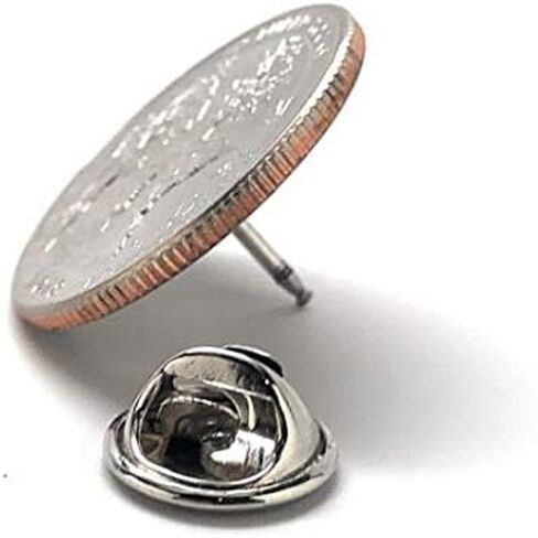 South Carolina State Quarter Lapel Pin – 2000 Palmetto State Coin with Carolina Wren & Sabal Palm – Handmade Gift for Collectors & Southerners in Saudi Arabia