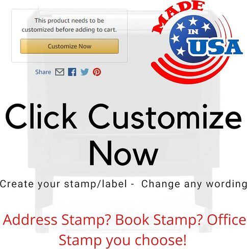 Custom Stamp - Return Address Imprint - Self Inking Name Stamp Custom Address Stamper Wedding Invitation Stamp 15+ Designs! (Green Ink) in Kuwait
