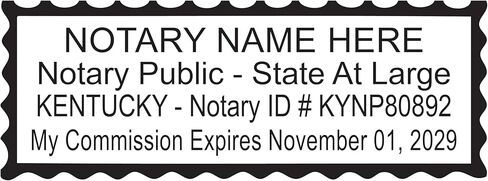 Kentucky Notary Stamp | Hubco 4913 Self-Inking Rectangle Stamp (Purple) in Saudi Arabia
