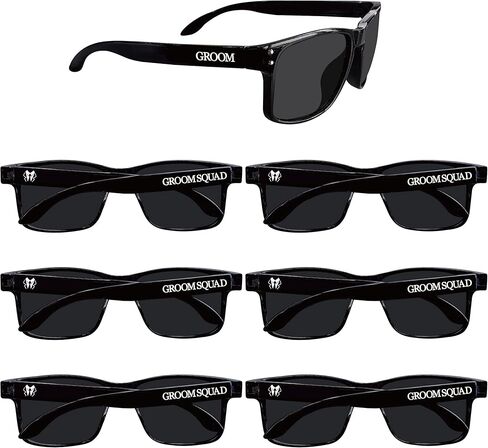 PartyGifts&beyond 7 Pcs Groomsmen Sunglasses, Groomsmen Gifts, Bachelor Party Favors For Team Groom,Groom Squad,Best Man in Saudi Arabia