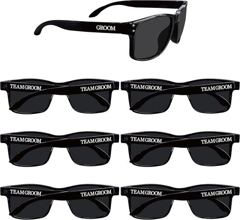 PartyGifts&beyond 7 Pcs Groomsmen Sunglasses, Groomsmen Gifts, Bachelor Party Favors For Team Groom,Groom Squad,Best Man in Kuwait