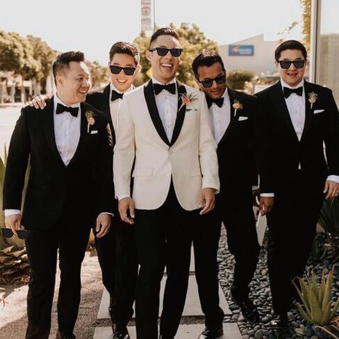 PartyGifts&beyond 7 Pcs Groomsmen Sunglasses, Groomsmen Gifts, Bachelor Party Favors For Team Groom,Groom Squad,Best Man in Saudi Arabia