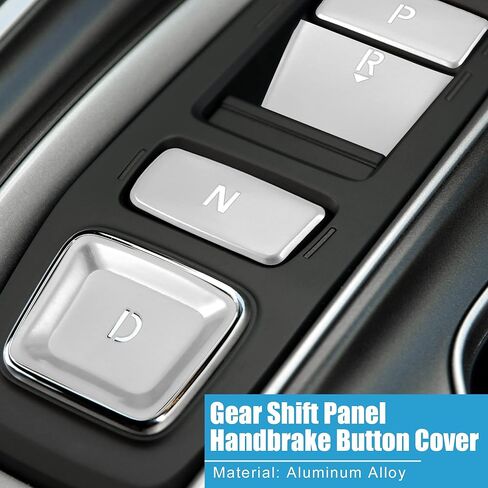 Gear Shift Switch Panel Electronic Handbrake Button Cover Trim for Honda Accord 2018-2022 Hybrid Version Silver Tone (Set of 9) in Saudi Arabia