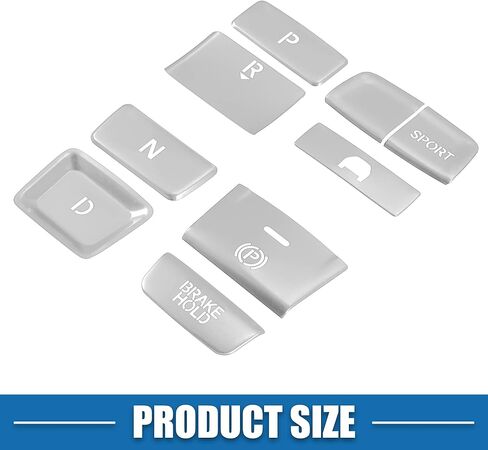 Gear Shift Switch Panel Electronic Handbrake Button Cover Trim for Honda Accord 2018-2022 Hybrid Version Silver Tone (Set of 9) in Saudi Arabia