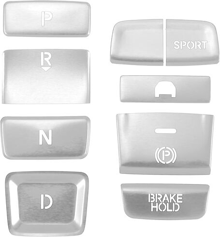Gear Shift Switch Panel Electronic Handbrake Button Cover Trim for Honda Accord 2018-2022 Hybrid Version Silver Tone (Set of 9) in Saudi Arabia