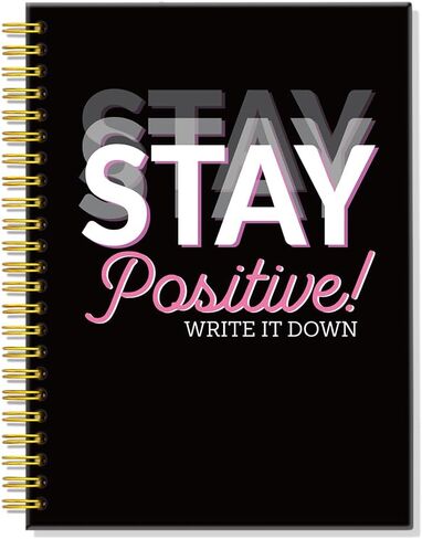 ERHACHAIJIA Stay Patient and Trust 160 Pages Hardcover Lined Spiral Notebook, Motivational Floral Notebook for Students Teacher Nurse Coworker, Inspirational Gifts for Daughter Son from Mom in Saudi Arabia