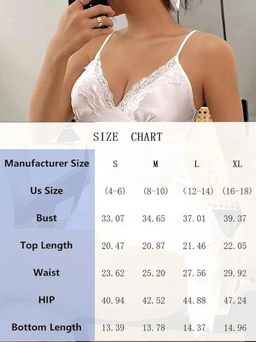 Women's Satin Pajama Set 2 Piece Lace Cami Top and Shorts Lingerie Sleepwear Soft Summer Pjs Stylish Loungewear in Saudi Arabia