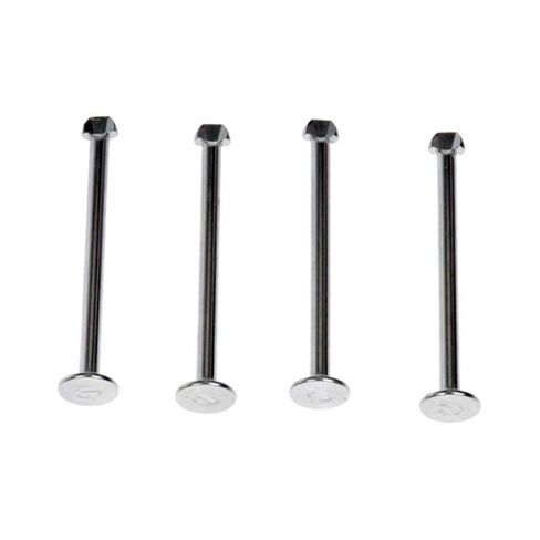 KarParts360 لفولكس واجن كابريوليه 1990 1991 1992 1993 زنبرك الفرامل دبوس التثبيت | 4 قطع | مادة الصلب | رمادي | قطر 0.127 بوصة | نهاية ذات حواف in Saudi Arabia