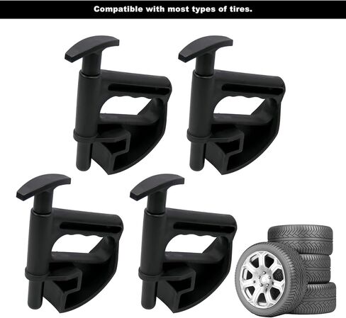 4 Pcs Tire Changer Center Rim Depressor Tool Nylon Tire Bead Clamp Drop Center Tool Tire Changer Wheel Changing Helper Compatible with Most Wheel in Kuwait