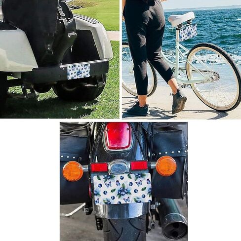 Blueberries Decorative Car Front License Plate, Vanity Tag, Metal Car Plate, Aluminum Novelty License Plate for Men/Women/Boy/Girls Car 6 X 12 Inch (4 Holes) in Kuwait