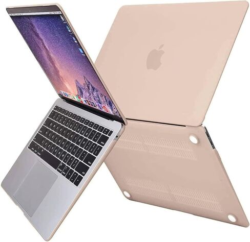 MOSISO Compatible with MacBook Air 13 inch Case 2022 2021 2020 2019 2018 Release A2337 M1 A2179 A1932, Faux Suede Leather Laptop Sleeve with Small Bag& Keyboard Cover Skin, Camel&Apricot in Saudi Arabia