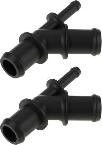 eMagTech 2pcs Car Coolant Connection Pipe 1J0121087D Compatible with VW T5 Mk4 Golf in Saudi Arabia