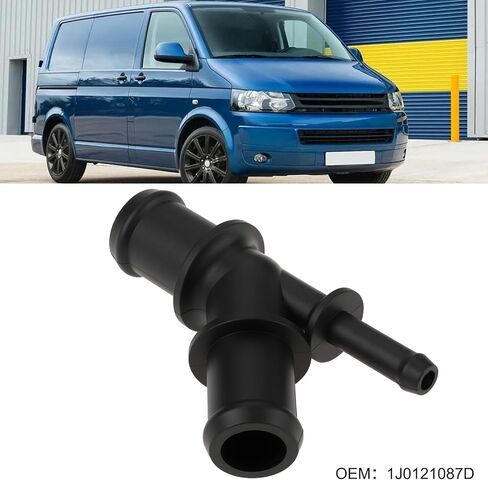 eMagTech 2pcs Car Coolant Connection Pipe 1J0121087D Compatible with VW T5 Mk4 Golf in Saudi Arabia