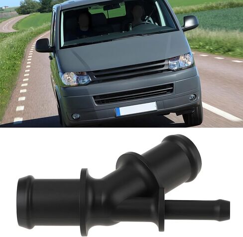 eMagTech 2pcs Car Coolant Connection Pipe 1J0121087D Compatible with VW T5 Mk4 Golf in Saudi Arabia