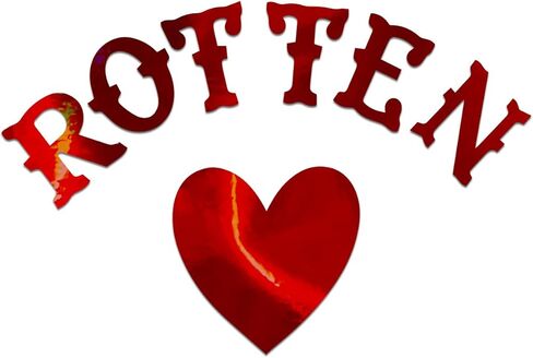 Rotten Heart Quinn Decal Vinyl Sticker Auto Car Truck Wall Laptop | Red Holographic | 5.5" x 3" in Saudi Arabia