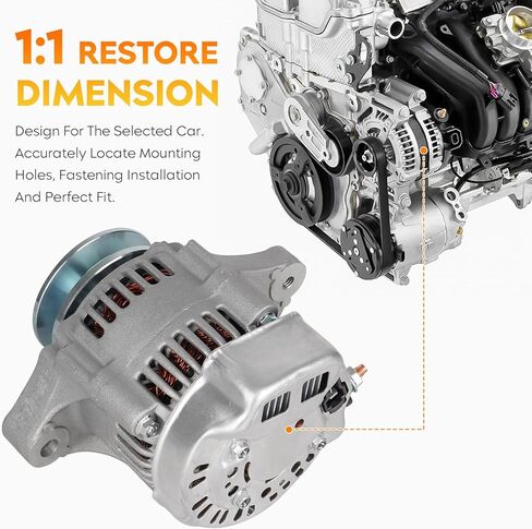 New Alternator for Toyota 5FD-10, 5FD-14, 5FD-15, 5FDL-10, 5FDL-14, 5FDL-15 1986 1987 1988 1989, 400-52062, 28162, 8162, 8172, 12180-SE, AND0525 in Saudi Arabia