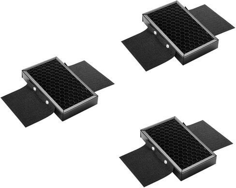 Camera Accessories 3pcs Case Accessories Umbrella Softbox Reflector Photography Honeycomb Grid Honeycomb Grid for Metal Shell Black LED Lighting Control Grid Spot Filter in Saudi Arabia