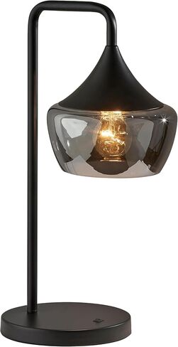 Adesso Home 2143-01 Contemporary Modern Floor Lamp from Eliza Collection in Black Finish, 18.00 inches in Kuwait