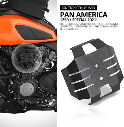 For Pan America 1250 Special 2021 2022- Motorcycle Ignition Coil Guard Protective Cover Protection PA 1250 PA 1250S Aluminum Motorcycle Parts-Black in Kuwait
