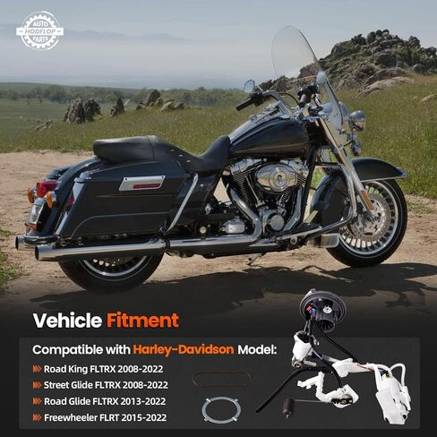 75069-08D Fuel Pump Assembly Compatible with Harley-Davidson Road King FLTRX 2008-2022, Street Glide FLTRX 2008-2022, Road Glide FLTRX 2013-2022, Freewheeler FLRT 2015-2022 Replaces# 6290808 6135608 in Kuwait