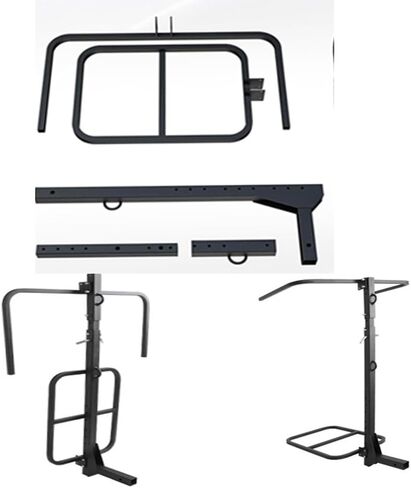 حامل قوارب الكاياك المزدوج المحسن للمركبات الترفيهية والشاحنات وسيارات الدفع الرباعي - حل التخزين العمودي للتركيب - يحمل قوارب الكاياك حتى 12 قدمًا in Kuwait