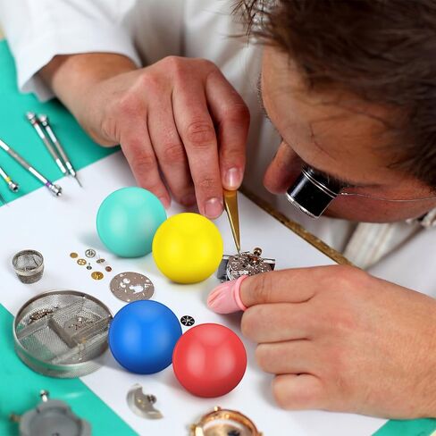 4 Pcs Watch Case Open Ball Set with 4 Needles Rubber Ball Remover Tool for Easy Opening and Closing Watch Backs Battery Change(Red, Yellow, Blue, Green) in Kuwait