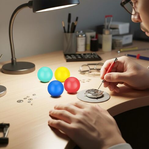 4 Pcs Watch Case Open Ball Set with 4 Needles Rubber Ball Remover Tool for Easy Opening and Closing Watch Backs Battery Change(Red, Yellow, Blue, Green) in Kuwait