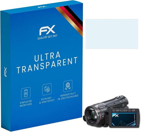 atFoliX Screen Protection Film Compatible with Panasonic HDC-SD707 Screen Protector, Ultra-Clear FX Protective Film (3X) in Kuwait