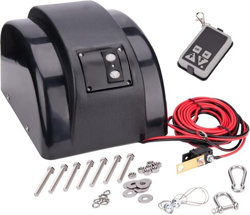 Electric Anchor Winch,Marine Anchor Winch 12V,Saltwater Boat Anchor Windlass Kit with Wireless Remote Control,Heavy Duty Towing Winches in Kuwait