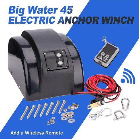 Electric Anchor Winch,Marine Anchor Winch 12V,Saltwater Boat Anchor Windlass Kit with Wireless Remote Control,Heavy Duty Towing Winches in Kuwait