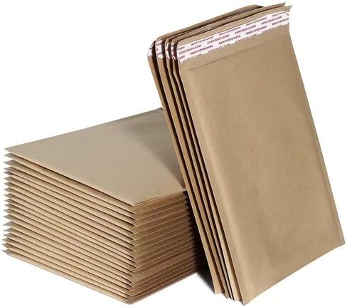 30#0 6x10 Kraft Natural Paper Padded Bubble Envelopes Mailers Case 6"x10" in Kuwait