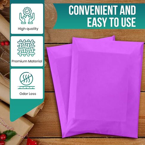 Levex - #1 6x9 [2000 Pack] Purple Poly Mailers Shipping Bags, Strong Mailing Envelopes, Multipurpose Mailers, Waterproof & Tear Resistant, Self-Sealing 2 Mil in Kuwait