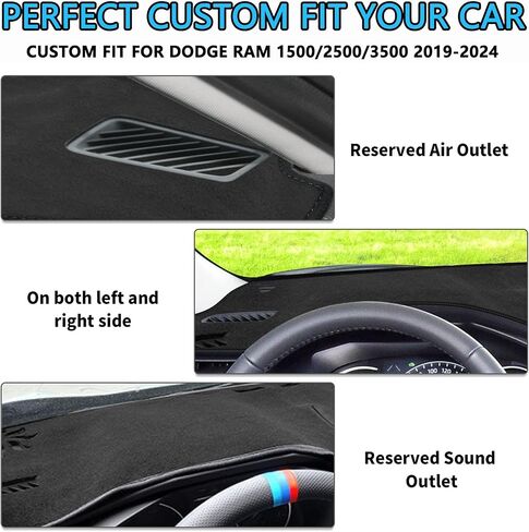 حصيرة غطاء داش لعام 2025 2026 تويوتا كامري غطاء لوحة القيادة حصيرة داش السجاد حامي مخصص مناسب مركز وحدة التحكم غطاء ظلة حامي كامري الملحقات وسادة لا وهج (أسود) in Kuwait