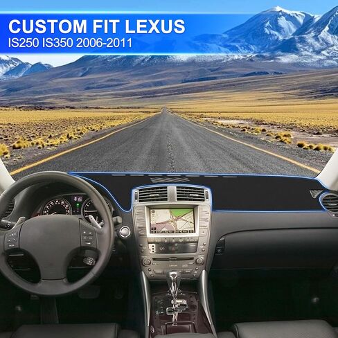 Leather Dash Cover Compatible with Lexus IS250 IS350 2006 2007 2008 2009 2010 2011, Dash Mat Dashboard Cover and Interior Dash Covers Accessories in Kuwait
