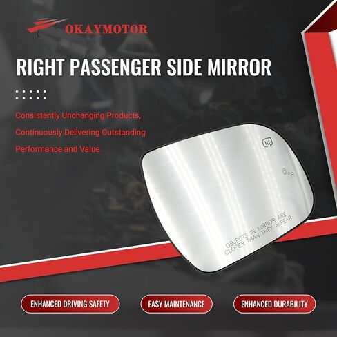 Right Passenger Side Mirror for 2011-2020 Toyota Sienna with Blind Spot System Power Heated in Saudi Arabia