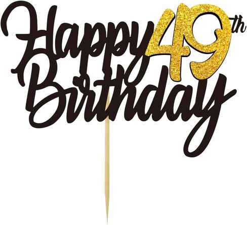 Happy 87th Birthday Cake Toppers Glitter 87th Anniversary Cake Topper 87 Years Loved Bday Decorations 87 Gold Birthday Cake Decorations Eighty-seven Party Supplies for Women Men(Black Gold) in Saudi Arabia