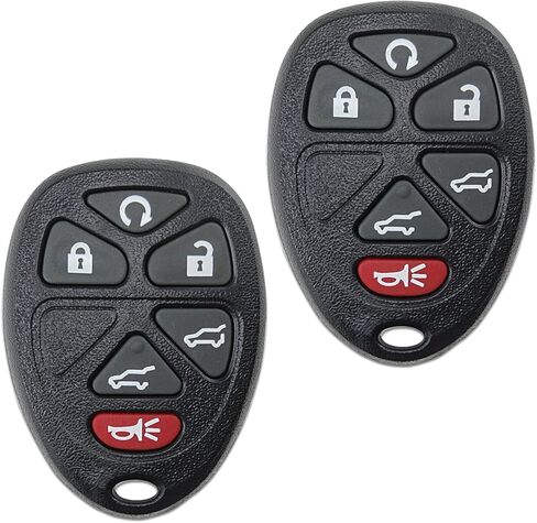 Key Fob Replacement Fits for Cadillac Escalade ESV EXT GMC Yukon/Yukon XL Chevy Tahoe Suburban 1500 2500 2007 2008 2009 2010 2011 2012 2013 2014 Keyless Entry Remote Control OUC60270 OUC60221 2Pcs in Kuwait