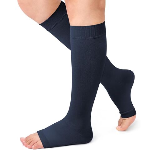 Beister Medical Open Toe Knee High Calf Compression Socks for Women & Men, Firm 20-30 mmHg Graduated Support Hosiery for Varicose Veins, Edema, Flight, Pregnancy （A Pair） in Saudi Arabia