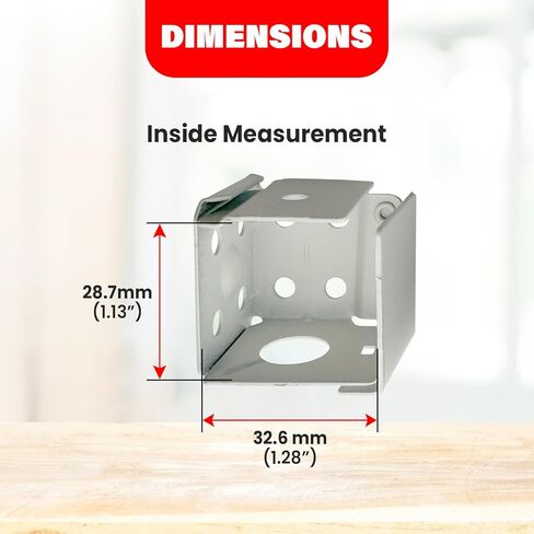 Amazing Drapery Hardware 1" Mini Blind Metal Mounting Brackets - Versatile, Easy to Install, Durable Box Mount, Fits 1" x 1" Headrail - White, 4-Pairs (8 Pieces) with Screws in Saudi Arabia