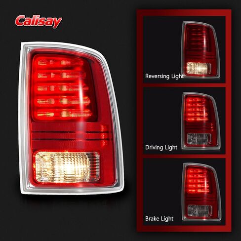 مصابيح خلفية LED متوافقة مع 2013-2018 Dodge Ram 1500 2500 3500 Laramie/Limited/Longhorn Chrome المصابيح الخلفية مع المصابيح تحل محل OME 68093078AC، 68093079AC، 68093079AB 68093078A (زوج) in Kuwait