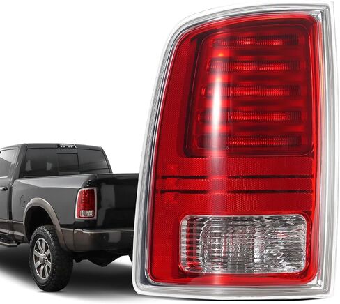 مصابيح خلفية LED متوافقة مع 2013-2018 Dodge Ram 1500 2500 3500 Laramie/Limited/Longhorn Chrome المصابيح الخلفية مع المصابيح تحل محل OME 68093078AC، 68093079AC، 68093079AB 68093078A (زوج) in Kuwait