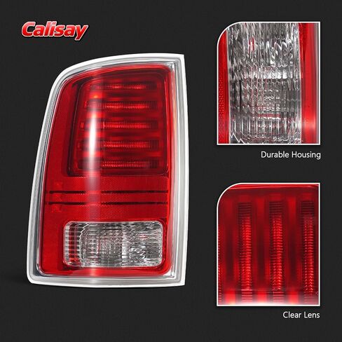 مصابيح خلفية LED متوافقة مع 2013-2018 Dodge Ram 1500 2500 3500 Laramie/Limited/Longhorn Chrome المصابيح الخلفية مع المصابيح تحل محل OME 68093078AC، 68093079AC، 68093079AB 68093078A (زوج) in Kuwait
