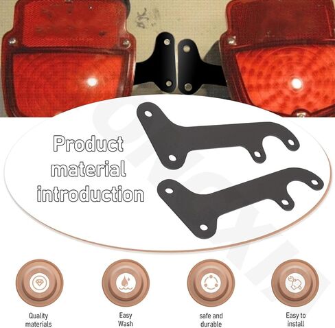 2 Pack Tail Light Brackets Compatible with Fo-rd F100 Pickup Truck 1954 1953 1956 1955, A Lights, Hot Rods, Custom, Street Rods, CustomFits Both Passenger & Driver Side, Black in Kuwait