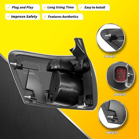 Right Tail Light Assembly w/Bulbs Compatible with 2007-2012 Acadia Passenger Side Rear Tail Lamp Brake Light GM2801216 20912756 in Kuwait