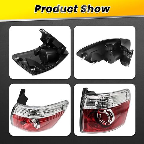 Right Tail Light Assembly w/Bulbs Compatible with 2007-2012 Acadia Passenger Side Rear Tail Lamp Brake Light GM2801216 20912756 in Kuwait