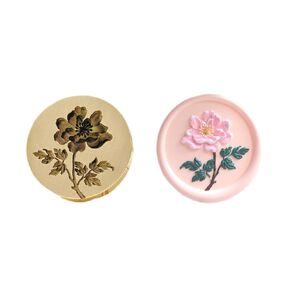 ختم شمع منقوش ثلاثي الأبعاد لدعوة الزفاف ومغلف تغليف الهدايا (رأس نحاسي فقط، الفاوانيا) in Kuwait