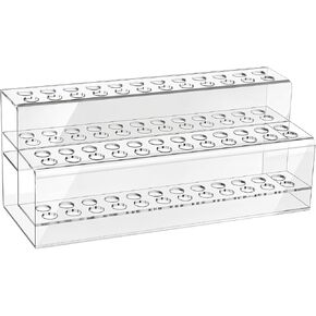48 Holes Pen Display Stand, Acrylic Pencil Holder for Craft Shows, Clear Makeup Brush Rack, Beaded Eyebrow Art Brush Organizer, Makeup Tool Organizer for School Office Home Retail Store in Kuwait
