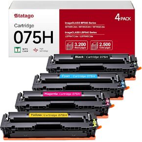 075 075H Toner Cartridge Compatible for Canon 075H 075 CRG075 CRG-075 Works for Canon Color imageCLASS LBP646Cdw MF662Cdw MF663Cdw MF665Cdw LBP647Cdw LBP640 MF660 Series Printer (4 Pack,with Chip) in Kuwait