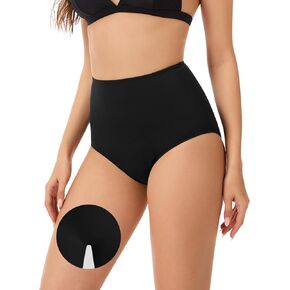 OVRUNS Camel Toe Bikini Bottoms High Waisted Swimsuit Bottom Tummy Control Waterproof UPF 50+ Bathing Suit for Women in Kuwait